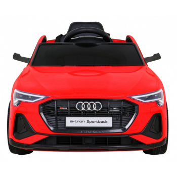 Audi E-Tron Sportback dla dzieci Czerwony + Pilot + Napęd 4x4 + Wolny Start + Radio MP3 + LED
